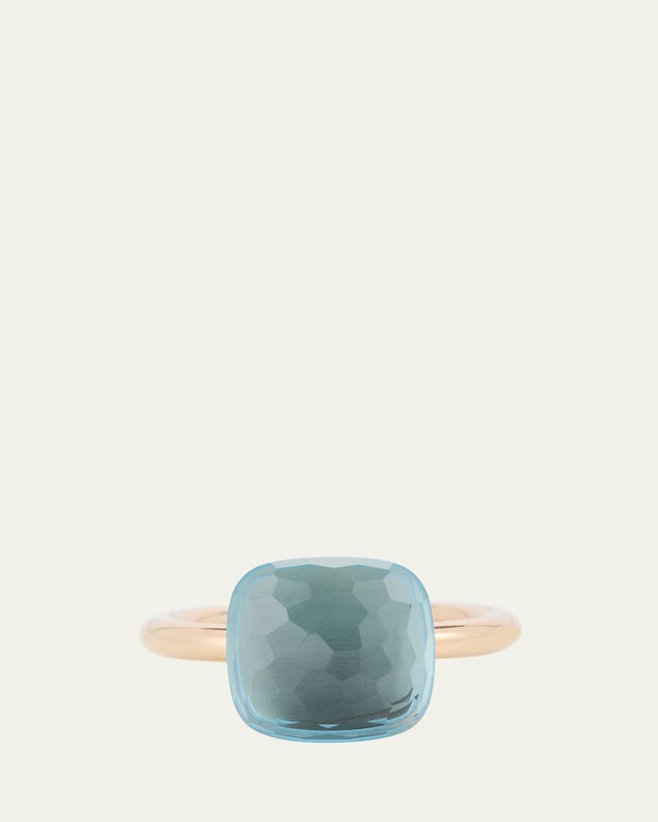 Nudo Solitaire Ring with Sky Blue Topaz